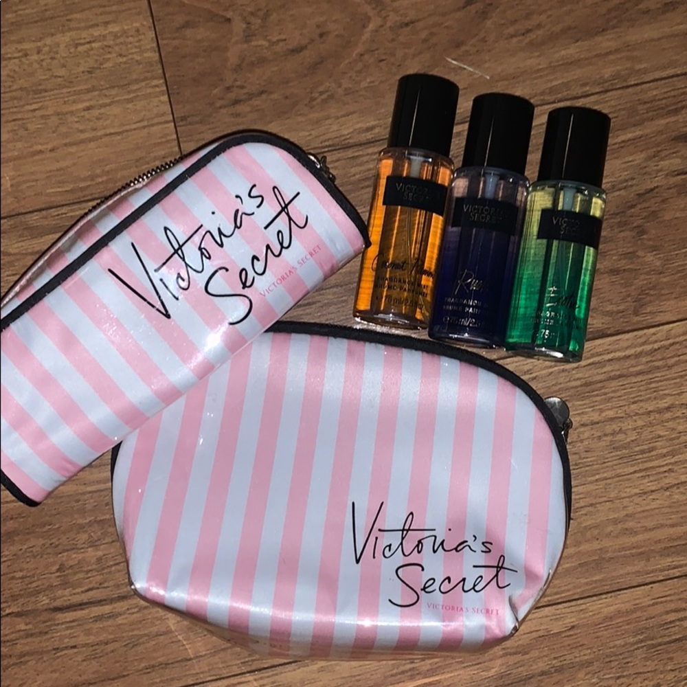Victoria’s Secret make up bags and perfumes